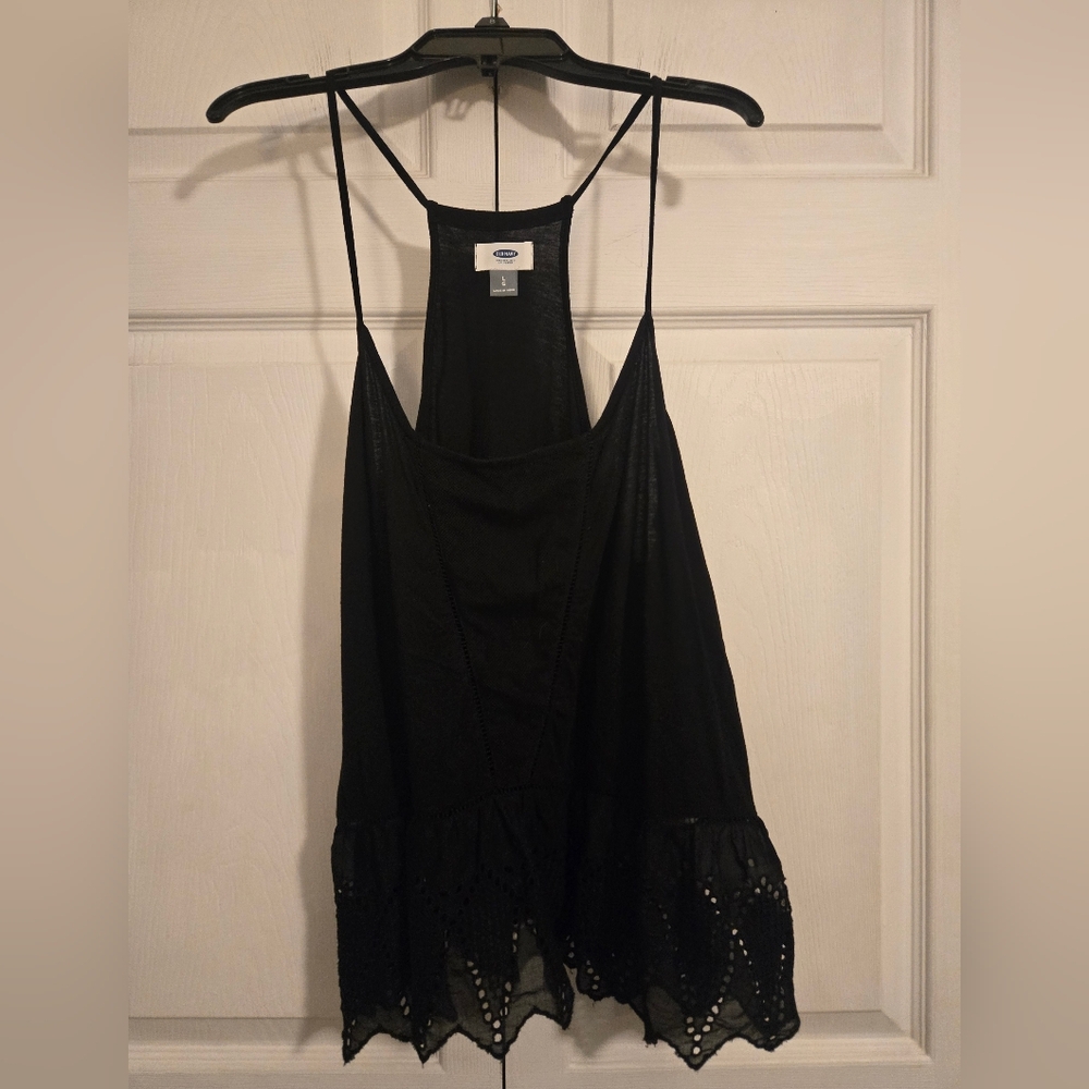 Old Navy Black Lace Trim Cami